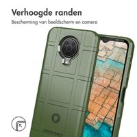 imoshion Rugged Shield Backcover Nokia G10 / G20 - Donkergroen
