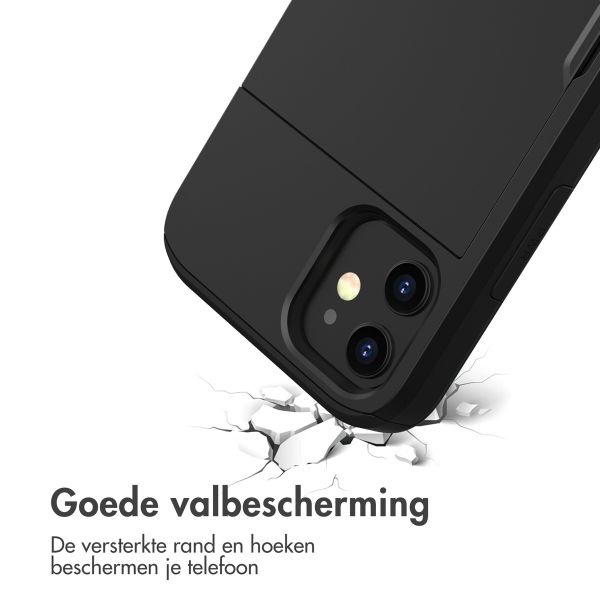 imoshion Backcover met pasjeshouder Apple iPhone 12 Mini - Zwart