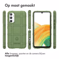 imoshion Rugged Shield Backcover Samsung Galaxy A34 (5G) - Donkergroen