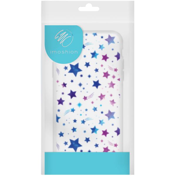 imoshion Design hoesje Samsung Galaxy A21s - Sterren - Paars