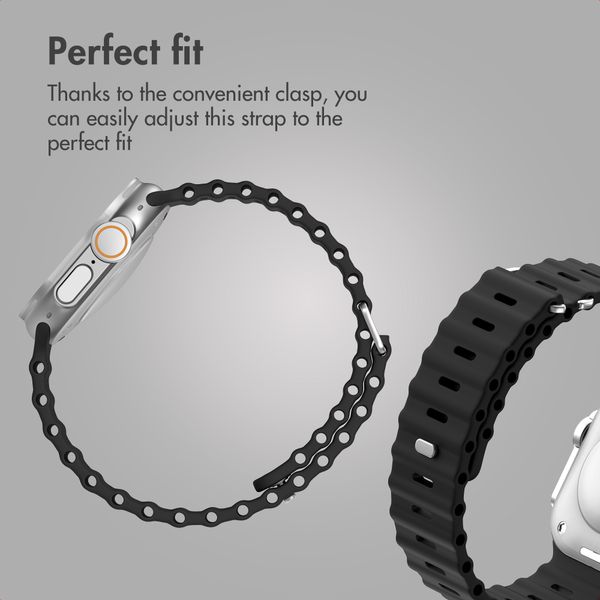 Accezz Ocean band Apple Watch | 44/45/46/49 mm - Black