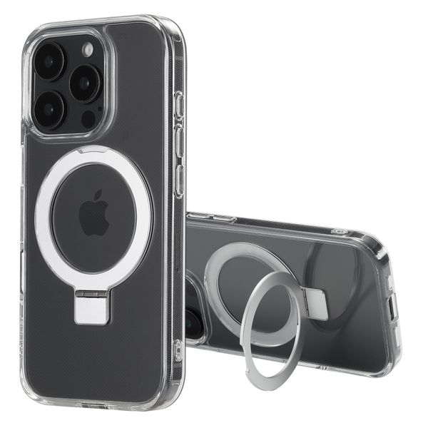 Accezz Ring Stand Backcover met MagSafe iPhone 16 Pro Max - Transparant