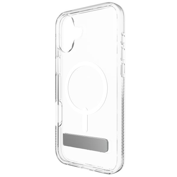 ZAGG Crystal Palace Snap KickStand Case met MagSafe iPhone 16 - Transparant