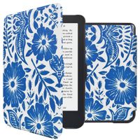 imoshion Design Slim Hard Case Bookcase Kobo Clara 2E / Tolino Shine 4 - Flower Tile