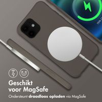 imoshion Color Backcover met afneembaar koord MagSafe Apple iPhone 12 (Pro) - Black Coffee