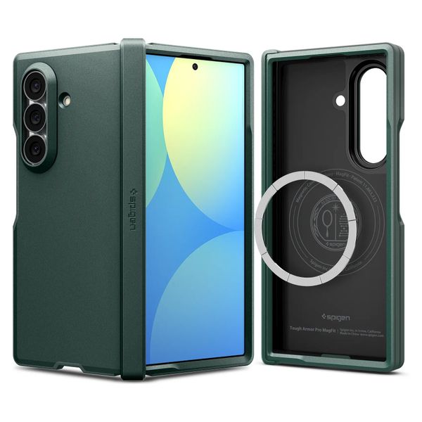 Spigen Tough Armor Pro Backcover MagFit Samsung Galaxy Z Fold 8 - Abyss Green