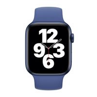 Apple Siliconen solobandje Apple Watch | 44/45/46/49 mm - Maat 4 - Toma Blue