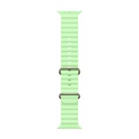 Apple Ocean Band Apple Watch Series 1 t/m 11 / SE / Ultra (44/45/46/49 mm) - Neon / Green Natural Titanium