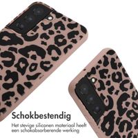 imoshion Siliconen design hoesje met koord Samsung Galaxy S22 - Animal Pink