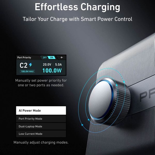 Anker Prime Charger 250 watt GaNPrime | Dockingstation met 6 poorten