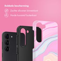 Selencia Vivid Backcover Samsung Galaxy S23 - Pastel Lipstick Marble