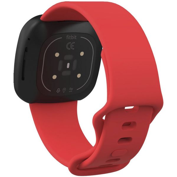 imoshion Siliconen bandje Fitbit Versa 4 / 3 / Sense (2) - Rood