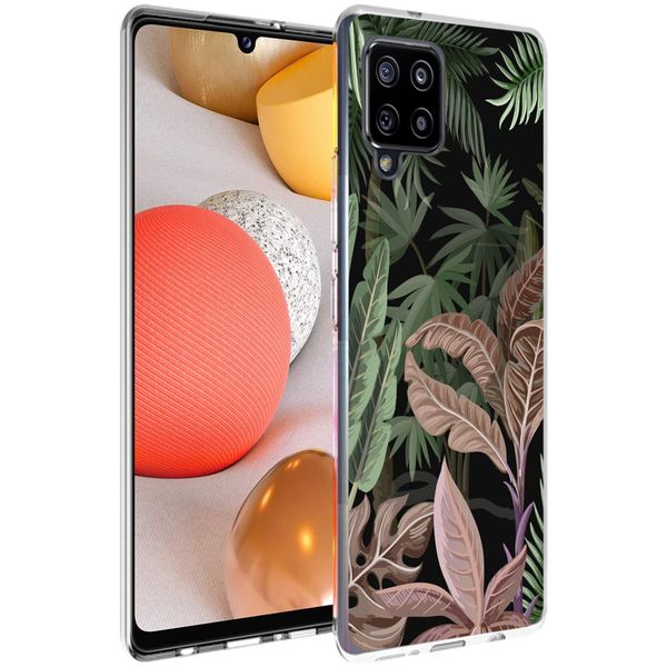 imoshion Design hoesje Samsung Galaxy A42 - Jungle - Groen / Roze