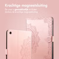 imoshion Mandala Bookcase Samsung Galaxy Tab A11 Plus - Rose Gold