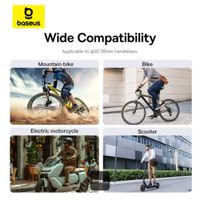 Baseus PrimeTrip Telefoonhouder fiets/motor/scooter - Magnetisch - Universeel - Cosmic Black