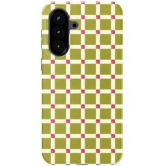 Selencia Vivid Backcover Samsung Galaxy A57 (5G) - Check This Olive