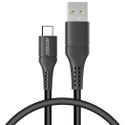 Accezz USB-C naar USB kabel Samsung Galaxy A54 (5G) - 0,2 meter - Zwart