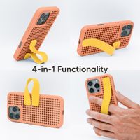 Callbuddy Hoesje met Strap Apple iPhone 16 Pro Max - Coral Pop