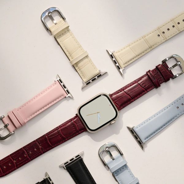 Burga Genuine Leather Band Apple Watch | 38/40/41/42 mm - Buttermelt / Silver