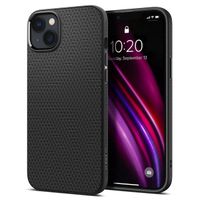 Spigen Liquid Air Backcover iPhone 14 Pro Max - Zwart