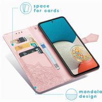 imoshion Mandala Bookcase Samsung Galaxy A53 - Rosé Goud