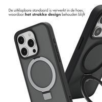 Accezz Ring Stand Backcover met MagSafe Apple iPhone 15 Pro - Zwart