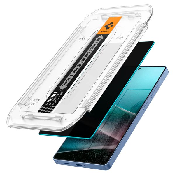 Spigen GLAStR Privacy EZ Fit Screenprotector + Applicator Samsung Galaxy S25 Ultra