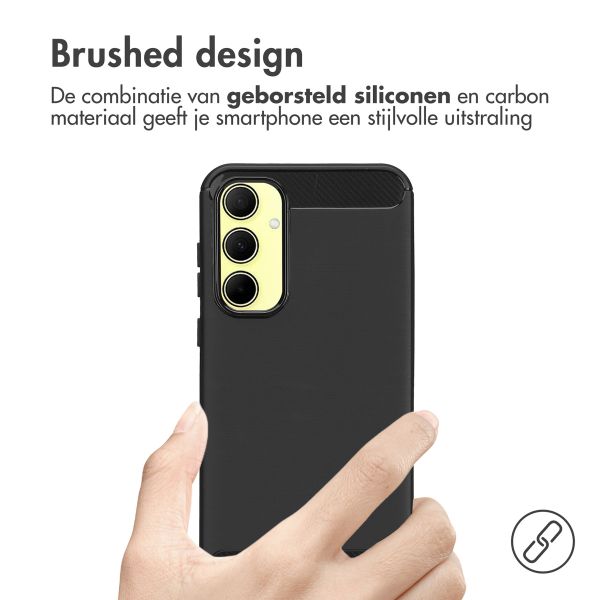 imoshion Brushed Backcover Samsung Galaxy A35 - Zwart