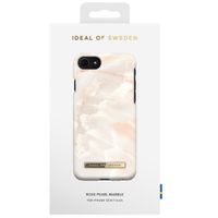 iDeal of Sweden Fashion Backcover iPhone SE (2022 / 2020) / 8 / 7 / 6(s) - Rose Pearl Marble