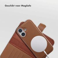 Selencia Olyn Uitneembare Bookcase met MagSafe Apple iPhone 17 - Bruin