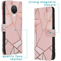 imoshion Design Softcase Bookcase Nokia G10 / G20 - Pink Graphic