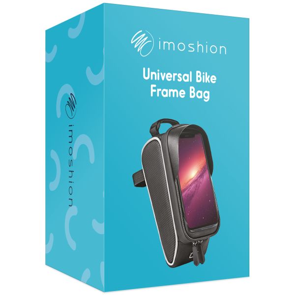 imoshion Telefoonhouder fiets - Met pouch - Universeel - Fietsframe - Zwart