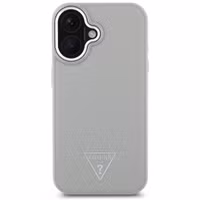 Guess Grained Triangle Case MagSafe Apple iPhone 16 - Beige
