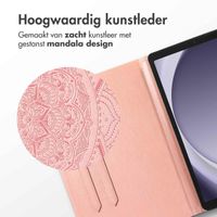 imoshion Mandala Bookcase Samsung Galaxy Tab A9 Plus - Rose Gold