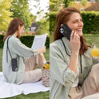 imoshion Siliconen design hoesje met koord Samsung Galaxy S24 - Sky Black