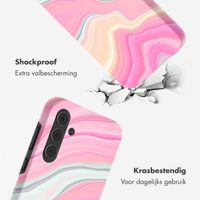 Selencia Vivid Tough Backcover Samsung Galaxy A55 - Pastel Lipstick Marble
