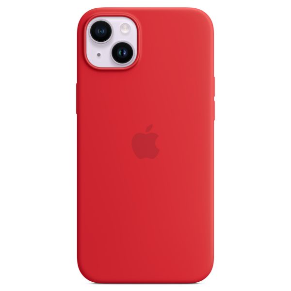 Apple Silicone Backcover MagSafe iPhone 14 Plus - Rood