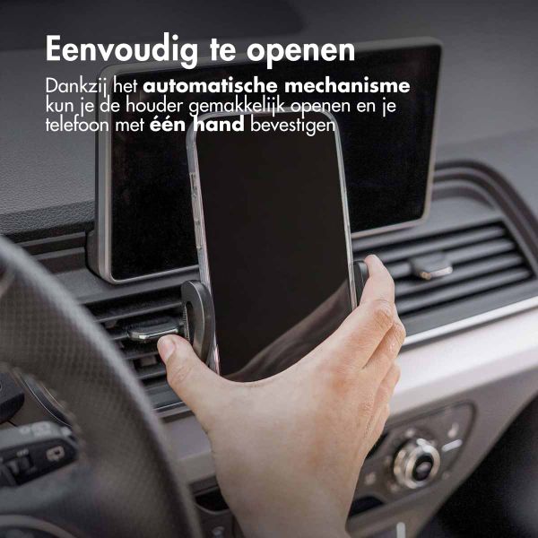 imoshion Telefoonhouder auto - Verstelbaar - Universeel - Carbon - Dashboard / Raam / Ventilatierooster - Zwart