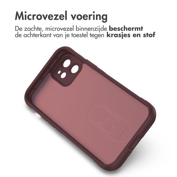 imoshion EasyGrip Backcover iPhone 12 - Aubergine