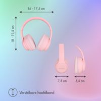 imoshion Draadloze Kinderkoptelefoon LED Light - Decibelbegrenzer - Met AUX kabel - Roze