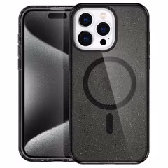imoshion Sparkle Backcover met MagSafe Apple iPhone 15 Pro Max - Glitter Zwart