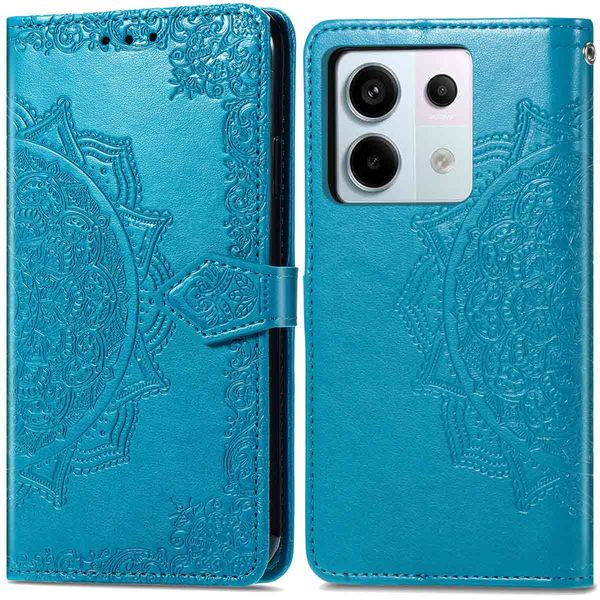 imoshion Mandala Bookcase Xiaomi Redmi Note 13 Pro (5G) / Poco X6 - Turquoise