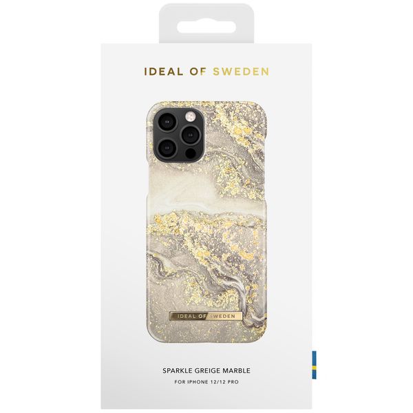 iDeal of Sweden Fashion Backcover iPhone 12 (Pro) - Sparkle Grey Marble