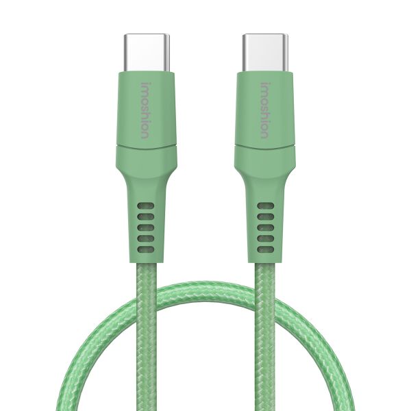 imoshion Braided USB-C naar USB-C kabel - 1 meter - Groen