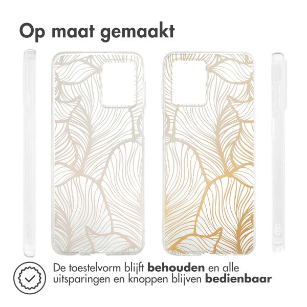 imoshion Design hoesje Motorola Moto G54 - Golden Leaves