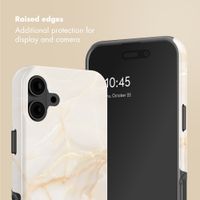 Selencia Vivid Back Cover with MagSafe Apple iPhone 16 - Golden Beige Marble