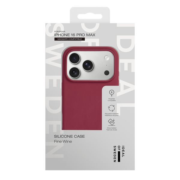 iDeal of Sweden Silicone Case met MagSafe Apple iPhone 16 Pro Max - Fine Wine