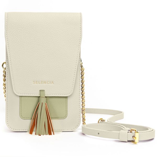 Selencia Telefoontasje Crossbody Elegance - Kunstleer - Groen