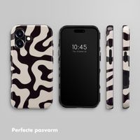 Selencia Vivid Backcover met MagSafe Apple iPhone 16 - Art Wave Black