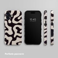 Selencia Vivid Tough Backcover met MagSafe iPhone 16 - Art Wave Black